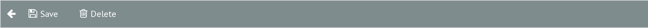 Datacenter Form Toolbar