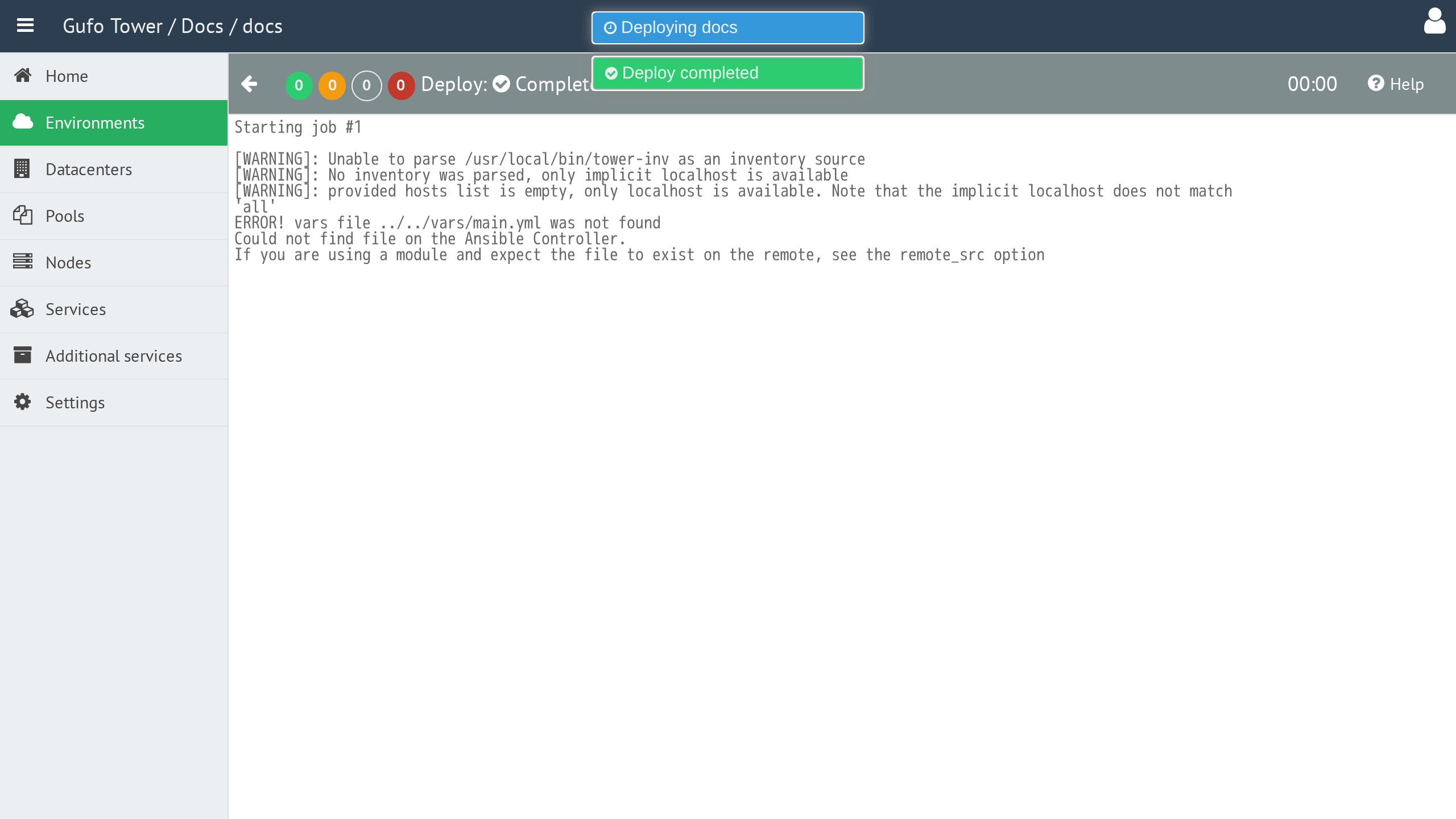 Deploy Log