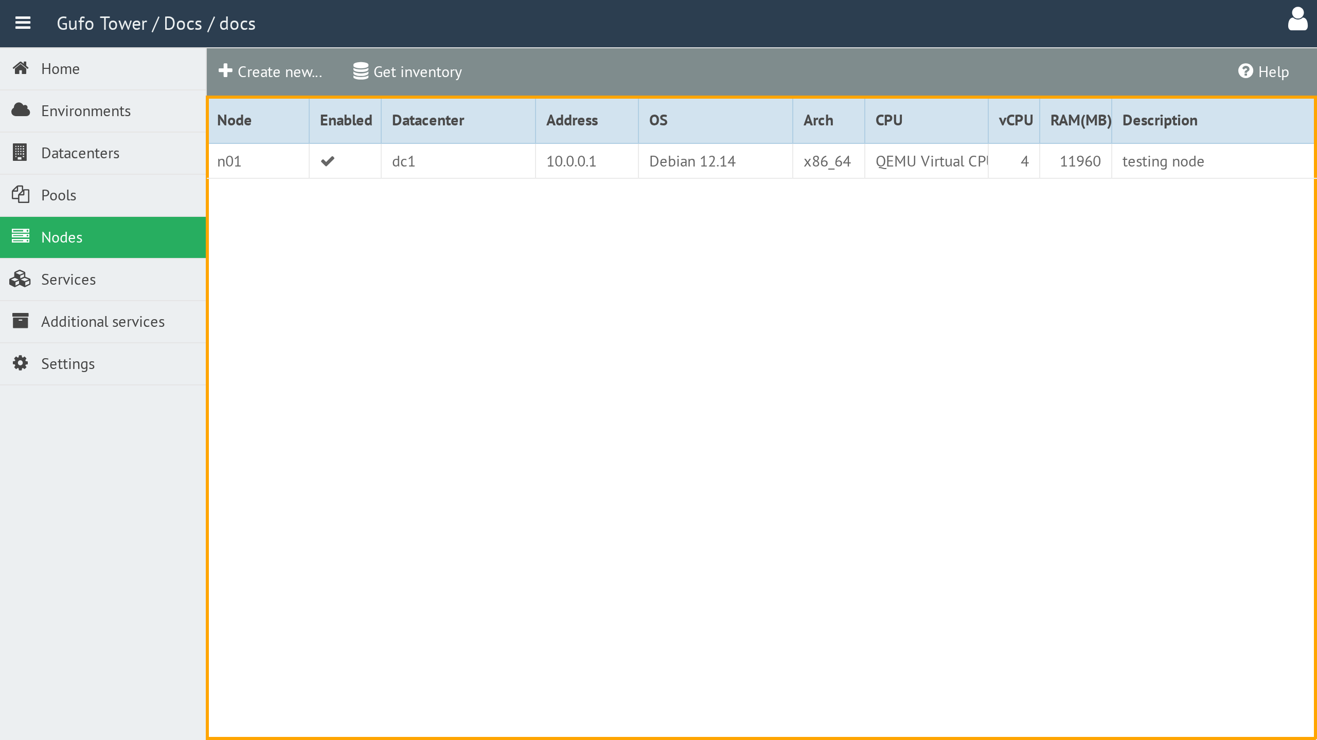 Node List
