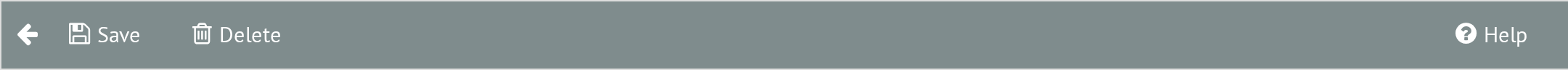 Pool Form Toolbar